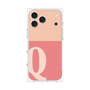 プレミアムスクエアケース［ オリジナル - initial two tone - Q pink ］