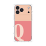 プレミアムスクエアケース［ オリジナル - initial two tone - Q pink ］
