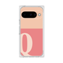 プレミアムスクエアケース［ オリジナル - initial two tone - Q pink ］