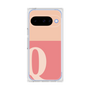 プレミアムスクエアケース［ オリジナル - initial two tone - Q pink ］