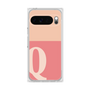 プレミアムスクエアケース［ オリジナル - initial two tone - Q pink ］
