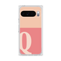 プレミアムスクエアケース［ オリジナル - initial two tone - Q pink ］