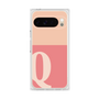 プレミアムスクエアケース［ オリジナル - initial two tone - Q pink ］