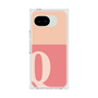 プレミアムスクエアケース［ オリジナル - initial two tone - Q pink ］