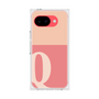 プレミアムスクエアケース［ オリジナル - initial two tone - Q pink ］