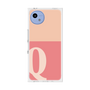 プレミアムスクエアケース［ オリジナル - initial two tone - Q pink ］