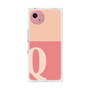 プレミアムスクエアケース［ オリジナル - initial two tone - Q pink ］