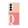 プレミアムスクエアケース［ オリジナル - initial two tone - Q pink ］