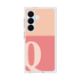 プレミアムスクエアケース［ オリジナル - initial two tone - Q pink ］