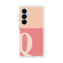 プレミアムスクエアケース［ オリジナル - initial two tone - Q pink ］