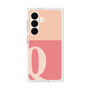 プレミアムスクエアケース［ オリジナル - initial two tone - Q pink ］