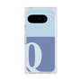 プレミアムスクエアケース［ オリジナル - initial two tone - Q blue ］