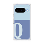 プレミアムスクエアケース［ オリジナル - initial two tone - Q blue ］