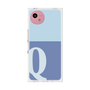 プレミアムスクエアケース［ オリジナル - initial two tone - Q blue ］