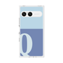 プレミアムスクエアケース［ オリジナル - initial two tone - Q blue ］