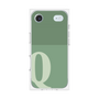 プレミアムスクエアケース［ オリジナル - initial two tone - Q green ］