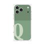 プレミアムスクエアケース［ オリジナル - initial two tone - Q green ］