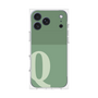 プレミアムスクエアケース［ オリジナル - initial two tone - Q green ］