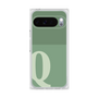 プレミアムスクエアケース［ オリジナル - initial two tone - Q green ］