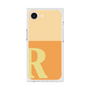 プレミアムスクエアケース［ オリジナル - initial two tone - R orange ］