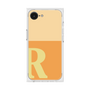 プレミアムスクエアケース［ オリジナル - initial two tone - R orange ］