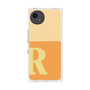 プレミアムスクエアケース［ オリジナル - initial two tone - R orange ］
