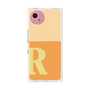 プレミアムスクエアケース［ オリジナル - initial two tone - R orange ］
