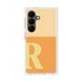 プレミアムスクエアケース［ オリジナル - initial two tone - R orange ］