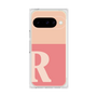 プレミアムスクエアケース［ オリジナル - initial two tone - R pink ］