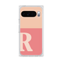 プレミアムスクエアケース［ オリジナル - initial two tone - R pink ］