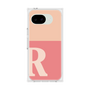 プレミアムスクエアケース［ オリジナル - initial two tone - R pink ］