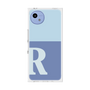 プレミアムスクエアケース［ オリジナル - initial two tone - R blue ］