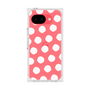 プレミアムスクエアケース［ オリジナル - 推し色水玉 - ホワイト ］