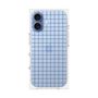 プレミアムスクエアケース［ オリジナル - 推し色チェック - ブルー ］