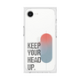 プレミアムスクエアケース［ オリジナル - ドットオーバーレイ - KEEP YOUR HEAD UP/A ］