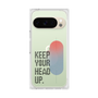 プレミアムスクエアケース［ オリジナル - ドットオーバーレイ - KEEP YOUR HEAD UP/A ］
