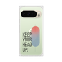 プレミアムスクエアケース［ オリジナル - ドットオーバーレイ - KEEP YOUR HEAD UP/A ］