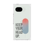プレミアムスクエアケース［ オリジナル - ドットオーバーレイ - KEEP YOUR HEAD UP/A ］