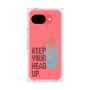 プレミアムスクエアケース［ オリジナル - ドットオーバーレイ - KEEP YOUR HEAD UP/A ］