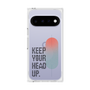 プレミアムスクエアケース［ オリジナル - ドットオーバーレイ - KEEP YOUR HEAD UP/A ］