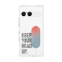 プレミアムスクエアケース［ オリジナル - ドットオーバーレイ - KEEP YOUR HEAD UP/A ］