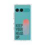 プレミアムスクエアケース［ オリジナル - ドットオーバーレイ - KEEP YOUR HEAD UP/A ］
