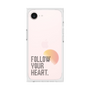 プレミアムスクエアケース［ オリジナル - ドットオーバーレイ - FOLLOW YOUR HEART/A ］