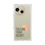 プレミアムスクエアケース［ オリジナル - ドットオーバーレイ - FOLLOW YOUR HEART/A ］