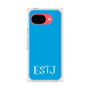 プレミアムスクエアケース［ オリジナル - ESTJ 幹部 - アルファベット - ブルー ］