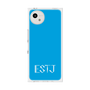 プレミアムスクエアケース［ オリジナル - ESTJ 幹部 - アルファベット - ブルー ］