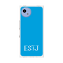 プレミアムスクエアケース［ オリジナル - ESTJ 幹部 - アルファベット - ブルー ］