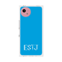 プレミアムスクエアケース［ オリジナル - ESTJ 幹部 - アルファベット - ブルー ］