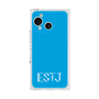 プレミアムスクエアケース［ オリジナル - ESTJ 幹部 - アルファベット - ブルー ］