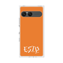 プレミアムスクエアケース［ オリジナル - ESTP 起業家 - アルファベット - オレンジ ］